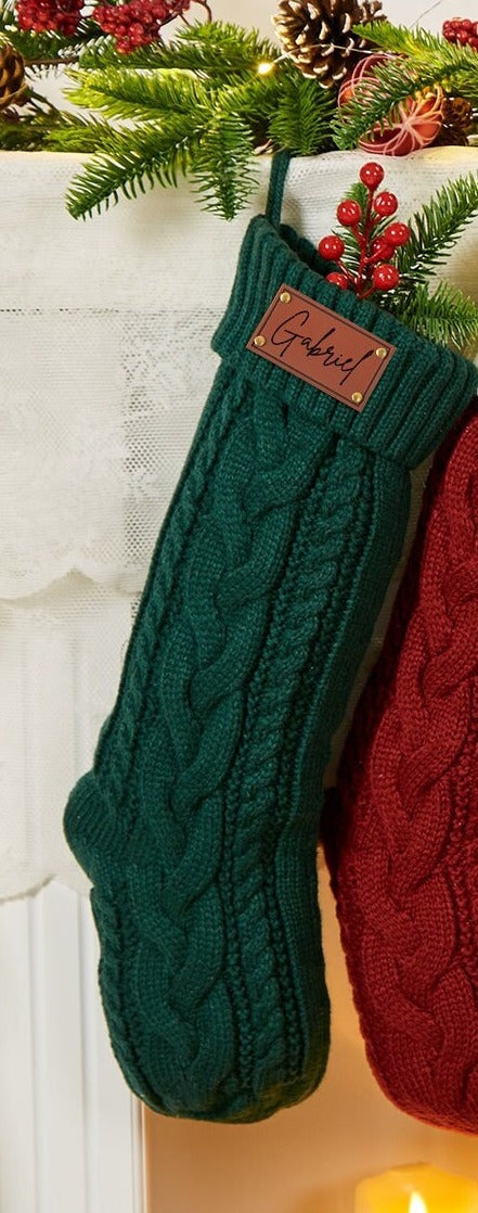 Chaussette de Noël Motif Tricot